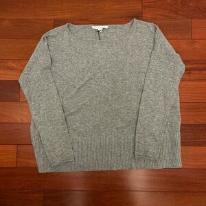 Diane Von Furstenberg Gray Crew Neck Sweater